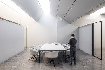 Businessman in meeting room