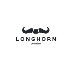 Long Horn Bull Head logo design inspiration