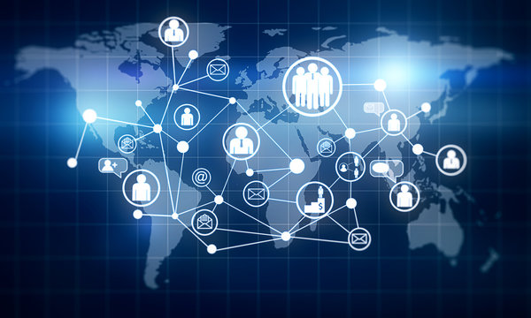 Networking and futuristic concept