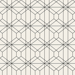 Abstract geometric pattern with lines, rhombuses. A seamless vector background. Blue and gold texture