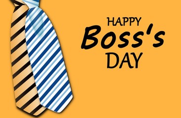 National Boss's Day background. Template Design style
