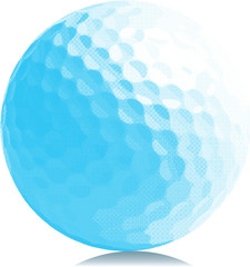 blue color aesthetic golf ball