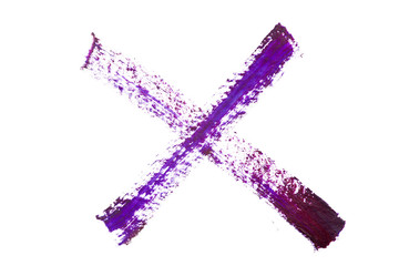 watercolor cross plus hand-drawn on a white background