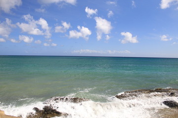 paysages de la mer caraibes