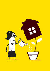 Trying to  grow up a estate