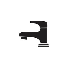 Water tap icon. Vector illustration isolated on white background