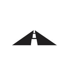 road black icon on white background