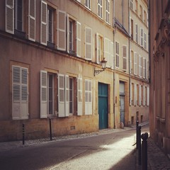 Street in old town of Metz France