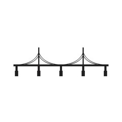 bridge icon black on white background
