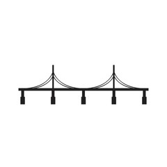 bridge icon black on white background