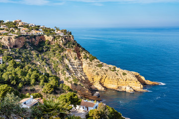 Fototapeta na wymiar Cap de la Nau, Nao cape in Xabia Javea near Alicante Spain