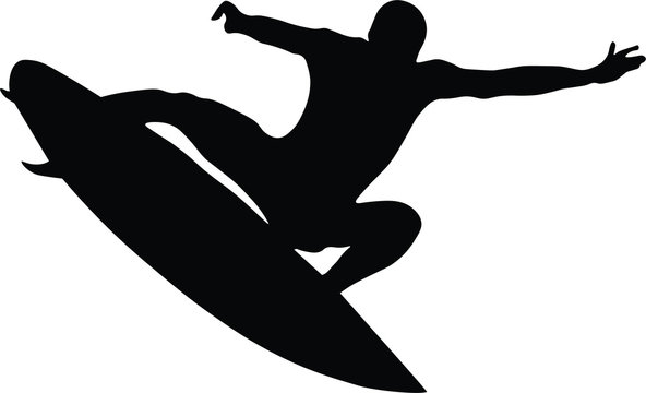 surfer vector silhouette