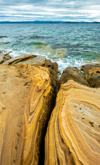 Painted Cliffs, Maria Island, Tasmania