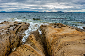 Painted Cliffs, Maria Island, Tasmania