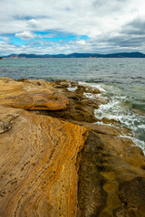 Painted Cliffs, Maria Island, Tasmania