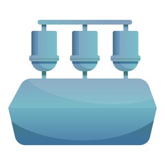 Bakery factory device icon. Cartoon of bakery factory device vector icon for web design isolated on white background