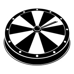 Obraz premium Fortune wheel icon. Simple illustration of fortune wheel vector icon for web design isolated on white background
