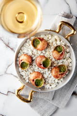 Escargot snails with garlic herbs butter