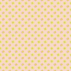 Seamless abstract pastel blue geometric shapes on a pink background for fabric, wallpaper, tablecloths, prints and designs. The EPS file (vector) has a pattern that will smoothly fill any shape.