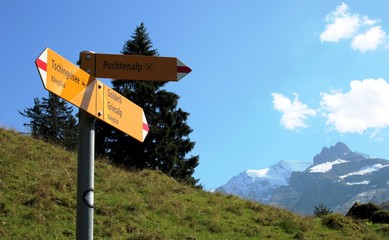 Wandern in den Schweizer Bergen