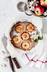 Apple Cake with Sliced Apple on Top