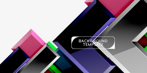 Glossy arrows geometric background