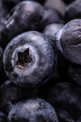 Blueberry berry close-up.