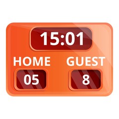 Table score icon. Cartoon of table score vector icon for web design isolated on white background