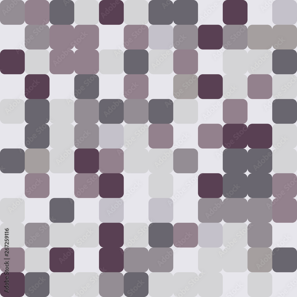 Poster Geometric shapes background. Squares mosaic seamless pattern . Vector geometric background.