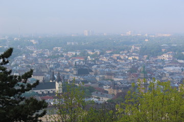 Obraz premium aerial view of the city