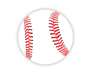 Baseball ball vector illustration on white background