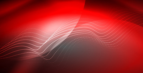Neon lines shiny glowing background