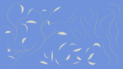 Set of leaves and branches