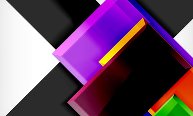Color squares futuristic abstract background