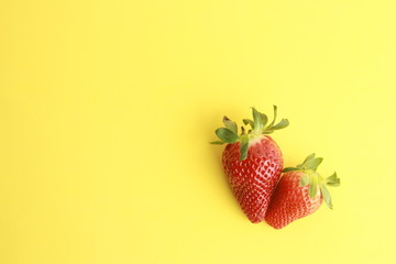 strawberry on colorful background