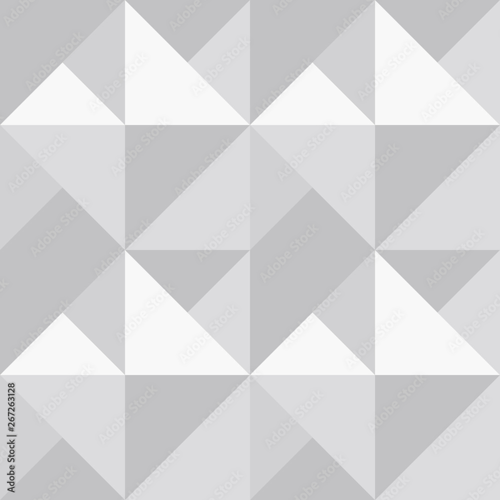 Poster ..Triangles background. Vector geometric seamless pattern in pastel retro colors and textured simple shapes.