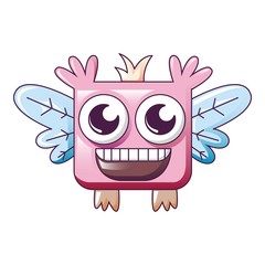 Monster insect wings icon. Cartoon of monster insect wings vector icon for web design isolated on white background