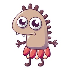 Cute hug monster icon. Cartoon of cute hug monster vector icon for web design isolated on white background