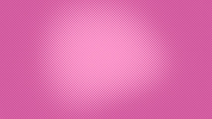 Pink pop art background with dots design, abstract vector illustration in retro comics style
