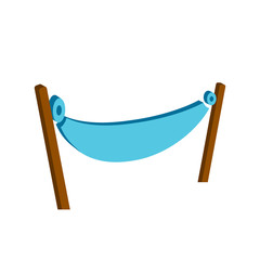 Hammock icon.Isometric and 3D view.