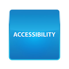 Accessibility shiny blue square button