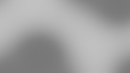 Grey pop art background in retro comic style with halftone design