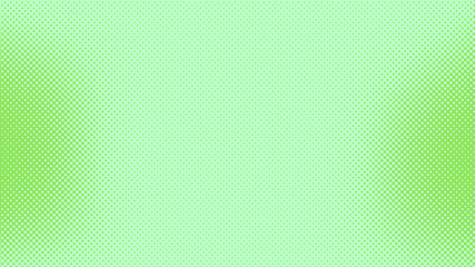Obraz premium Green modern pop art background with dots design, abstract vector illustration in retro comics style