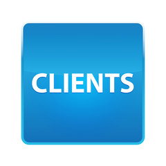 Clients shiny blue square button