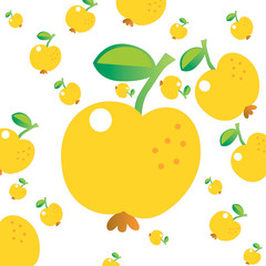 YELLOW APPLE PATTERN N