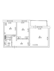 2d floor plan. Black&white floor plan. Floorplan