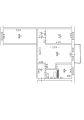 2d floor plan. Black&white floor plan. Floorplan