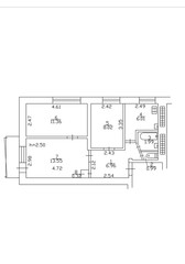 2d floor plan. Black&white floor plan. Floorplan