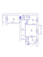 2d floor plan. Black&white floor plan. Floorplan