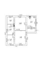 2d floor plan. Black&white floor plan. Floorplan